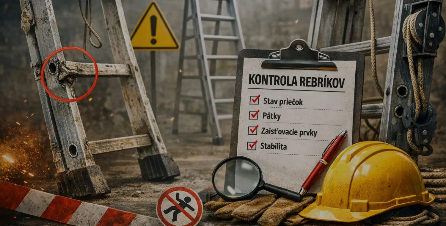 pravidelná kontrola rebríkov