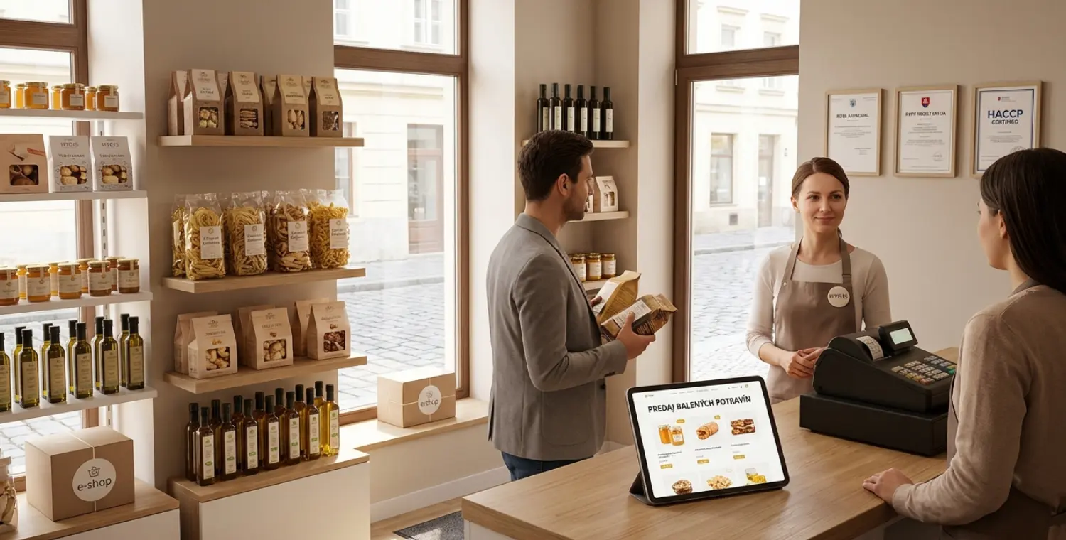 registrácia RVPS potraviny, HACCP predaj potravín, prevádzkový poriadok potraviny, e-shop predaj potravín povinnosti, schválenie prevádzky hygiena potraviny, epidemiologicky závažná činnosť potraviny